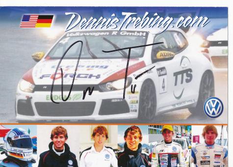 Dennis Trebing VW  Auto Motorsport Autogrammkarte original signiert 