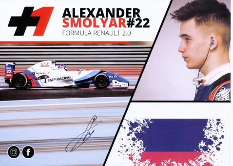 Alexander Smolyar  renault  Auto Motorsport Autogrammkarte original signiert 