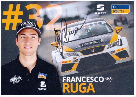 Francesco Ruga  Seat  Auto Motorsport Autogrammkarte original signiert 