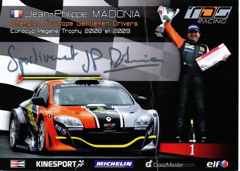 Jean Phiippe Madonia  Renault   Auto Motorsport Autogrammkarte original signiert 