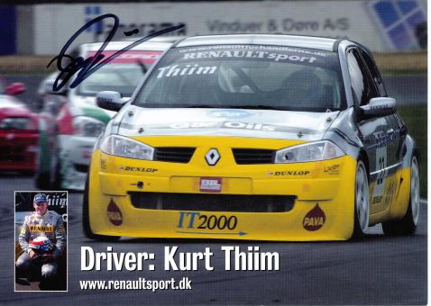 Kurt Thiim  Renault  Auto Motorsport Autogrammkarte original signiert 