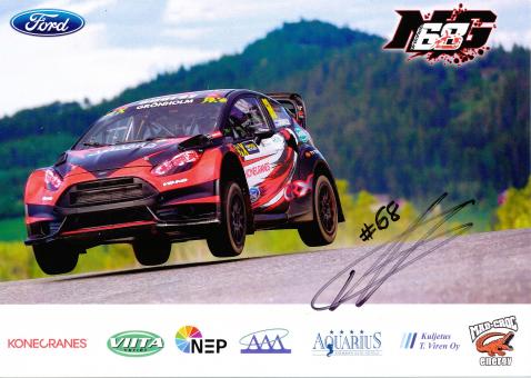 Marcus Grönholm  Ralley  Auto Motorsport Autogrammkarte original signiert 