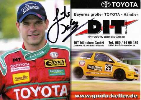 Guido Keller  Toyota  Auto Motorsport Autogrammkarte original signiert 