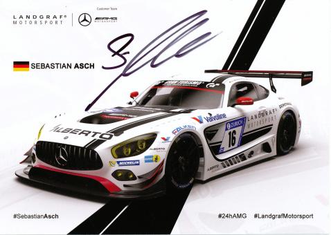 Sebastian Asch   Mercedes  Auto Motorsport Autogrammkarte original signiert 