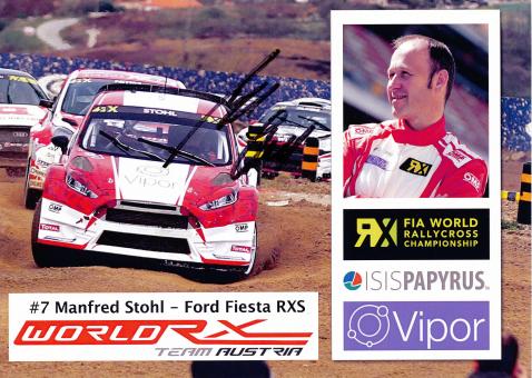 Manfred Stohl  Ford  Auto Motorsport Autogrammkarte original signiert 