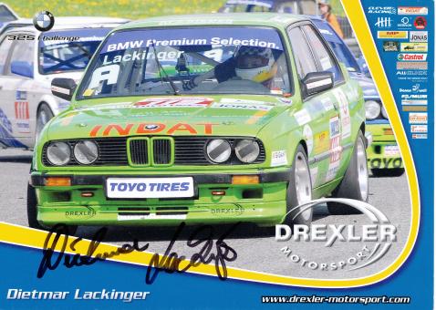Dietmar Lackinger  BMW  Auto Motorsport Autogrammkarte original signiert 