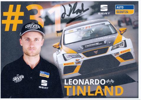 Leonardo Tinland  Seat  Auto Motorsport Autogrammkarte original signiert 
