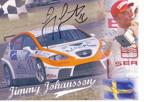 Jimmy Johansson  Seat  Auto Motorsport Autogrammkarte original signiert 