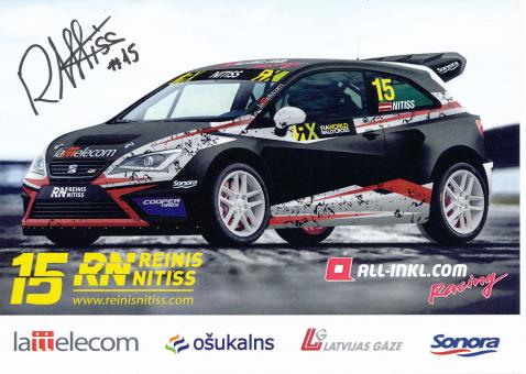 Reinis Nitiss  Seat  Auto Motorsport Autogrammkarte original signiert 