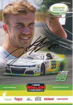 Justin Kunz  NASCAR  Auto Motorsport Autogrammkarte original signiert 