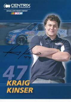 Kraig Kinser  NASCAR  Auto Motorsport Autogrammkarte original signiert 