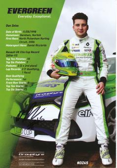Dan Zelos  Auto Motorsport Autogrammkarte original signiert 