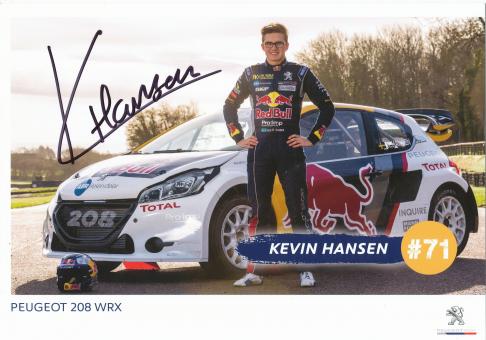 Kevin Hansen  Ralley  Auto Motorsport Autogrammkarte original signiert 