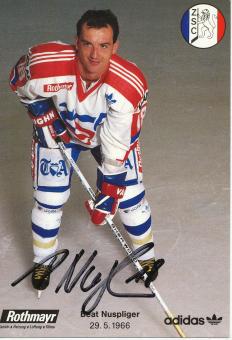 Beat Nuspliger  ZSC Lions  Eishockey Autogrammkarte original signiert 