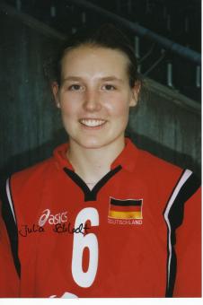 Julia Schlecht  Volleyball Autogramm Foto original signiert 