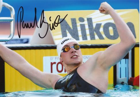 Paul Biedermann  Schwimmen Autogramm Foto original signiert 