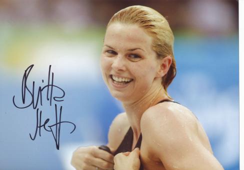 Britta Steffen  Schwimmen Autogramm Foto original signiert 