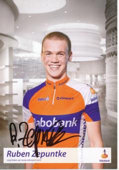 Ruben Zepuntke  Team Rabo Bank  Radsport  Autogrammkarte original signiert 