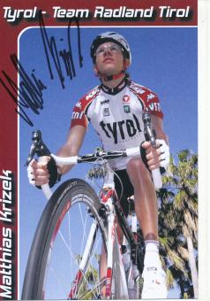 Matthias Krizek  Radsport  Autogrammkarte original signiert 
