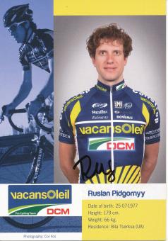Ruslan Pidgornyy   Radsport  Autogrammkarte original signiert 