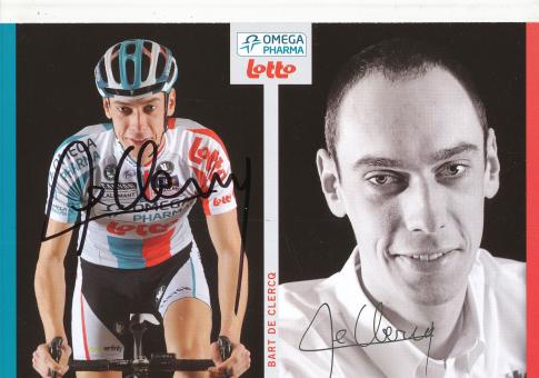 Bart De Clerq  Radsport  Autogrammkarte original signiert 