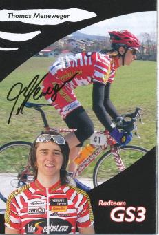 Thomas Meneweger  Radsport  Autogrammkarte original signiert 