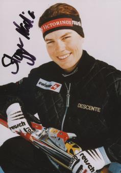 Nadia Styger  CH  Ski Alpin  Autogramm Foto original signiert 