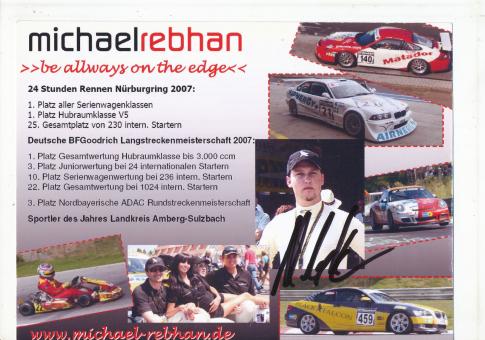 Michael Rebhan  BMW  Auto Motorsport Autogrammkarte original signiert 