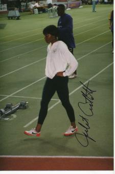 Juliet Cuthbert  Jamaika  Leichtathletik Foto original signiert 