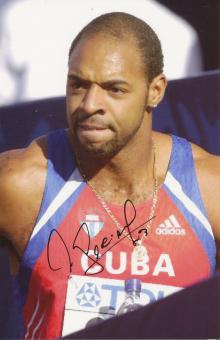 Anier Garcia  Kuba  Leichtathletik Foto original signiert 