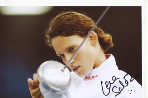 Lena Schöneborn  Moderner Fünfkampf Gold Olympia 2008  Foto original signiert 