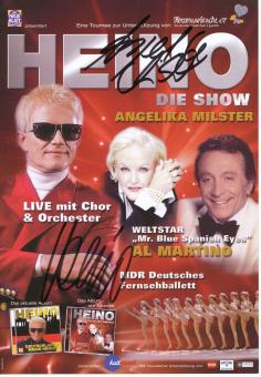 Heino & Angelika Milster  Musik Flyer 2007  original signiert 