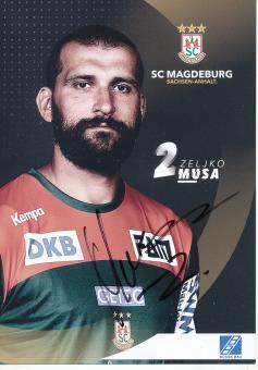 Zeljko Musa  2019/2020   SC Magdeburg Handball Autogrammkarte original signiert 