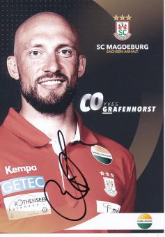 Yves Grafenhorst  2019/2020   SC Magdeburg Handball Autogrammkarte original signiert 