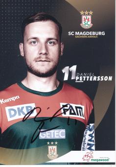 Daniel Pettersson  2019/2020   SC Magdeburg Handball Autogrammkarte original signiert 