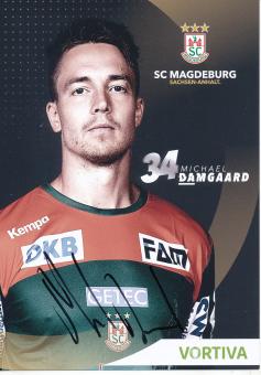 Michael Damgaard  2019/2020   SC Magdeburg Handball Autogrammkarte original signiert 