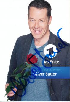 Oliver Sauer  Rote Rosen  TV Serien Autogrammkarte original signiert 