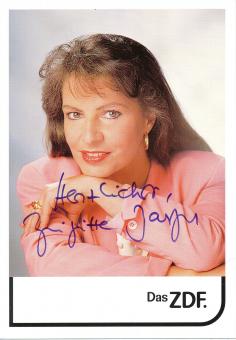 Brigitte Bastgen   ZDF  TV Sender Autogrammkarte original signiert 