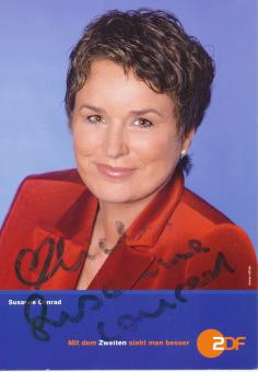 Susanne Conrad   ZDF  TV Sender Autogrammkarte original signiert 