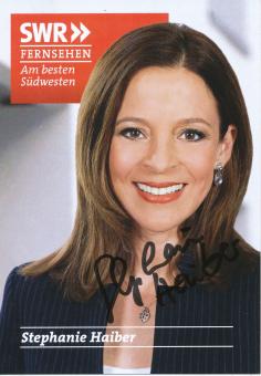 Stephanie Haiber  SWR  ARD  TV Sender Autogrammkarte original signiert 