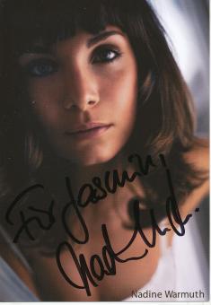 Nadine Warmuth   TV  Autogrammkarte original signiert 
