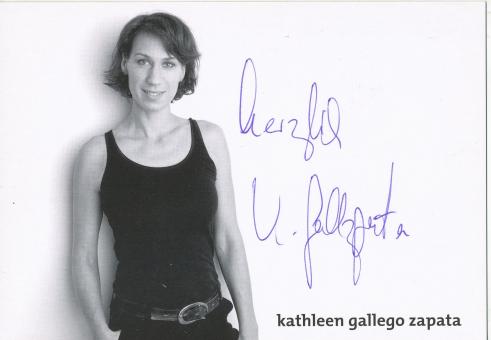 Kathleen Gallego Zapato  Film &  TV  Autogrammkarte original signiert 