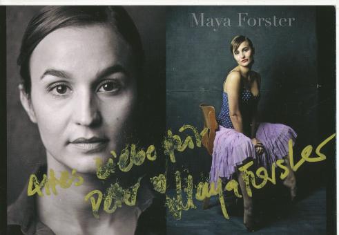 Maya Forster  TV  Autogrammkarte original signiert 