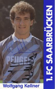 Wolfgang Kellner  1985/86  FC Saarbrücken Fußball  Autogrammkarte original signiert 
