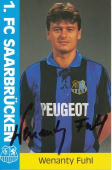 Wenanty Fuhl  FC Saarbrücken Fußball  Autogrammkarte original signiert 