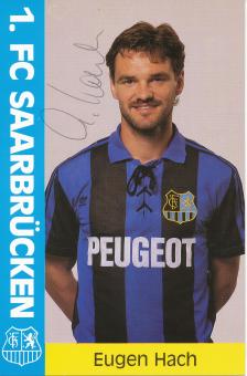 Eugen Hach  FC Saarbrücken Fußball  Autogrammkarte original signiert 