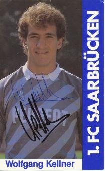 Wolfgang Kellner  1985/1986  FC Saarbrücken Fußball  Autogrammkarte original signiert 
