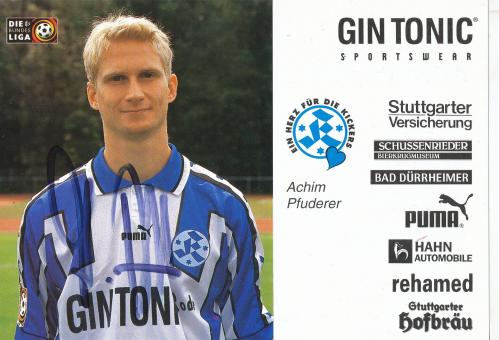 Achim Pfuderer  1998/1999  Stuttgarter Kickers Fußball Autogrammkarte original signiert 
