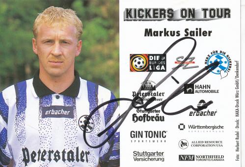 Markus Sailer  1996/1997  Stuttgarter Kickers Fußball Autogrammkarte original signiert 