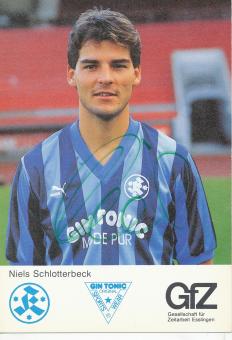 Niels Schlotterbeck  1988/1989  Stuttgarter Kickers Fußball Autogrammkarte original signiert 